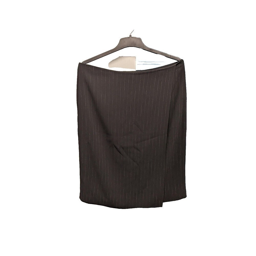 $225 M.M. LaFleur Pinstripe Faux Wrap Pencil Knee Work Career Skirt Size 14‎